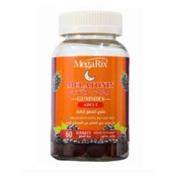 MEGARIX MELATONIN ADULT 5MG GUMMIES 60S